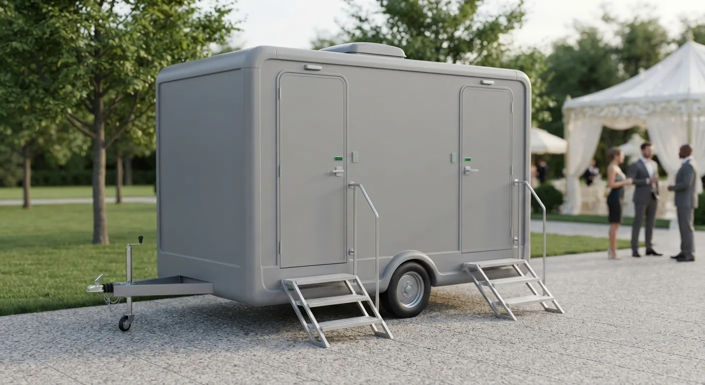 2 Stall Restroom Trailer in Brockton, MA